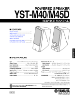 Yamaha YST-M40-YST-M45 - Service Manual